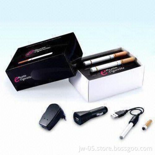 3.6 to 3.7V E-cigarette with 2pcs Battery, 10pcs Cartridge, and USB Charger